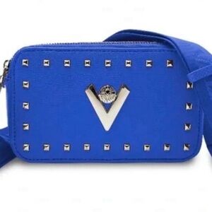 Valentino Orlandi Royal Blue Camera Bag Crossbody